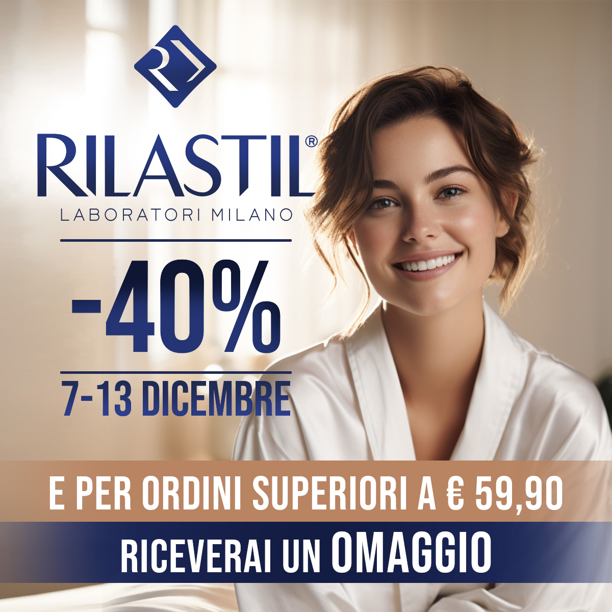 Rilastil, -40% e Omaggio con ordini superiori a 59,90€